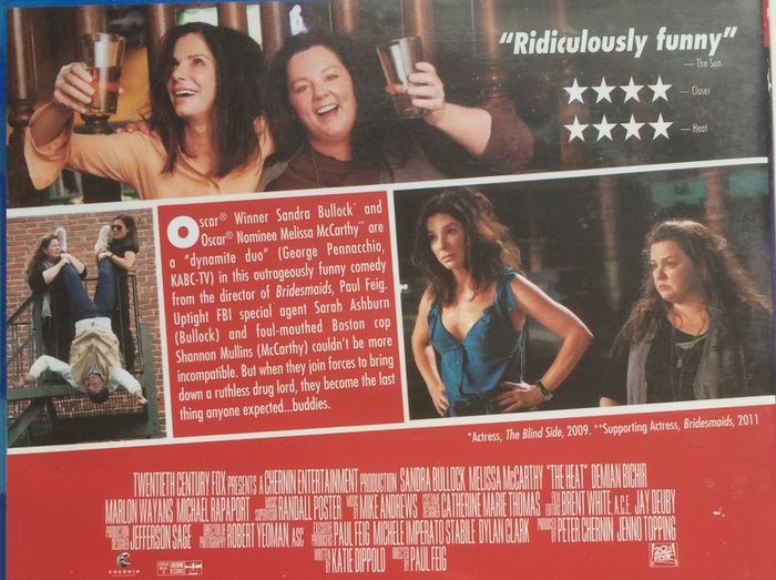 The Heat [2013] Sandra Bullock & Melissa McCarthy [Blu-ray Movie]