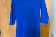 Cobalt dress large with stretch