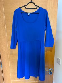 Cobalt dress large with stretch