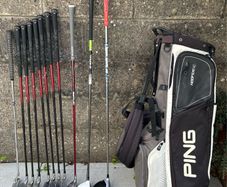 Full set of golf clubs