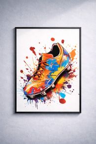 Football Boot Unique Canvas Poster Free P&P