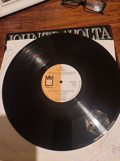 JOHN TRAVOLTA: Sandy LP-1978 UK Pressing-with original poster