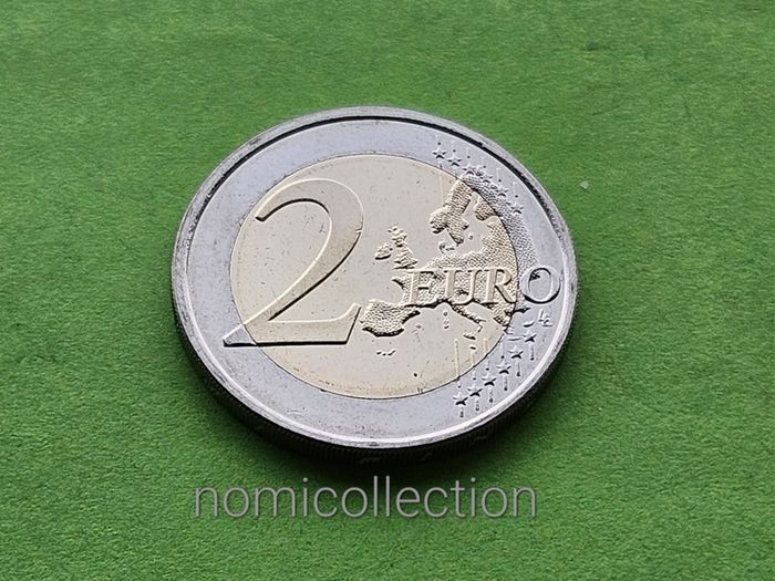 Netherlands 2013 year Uncirculated 2 Euro coin.
