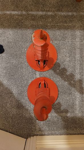 spyra twin shackle security anchors 500mm motorbike trailers caravan machinery
