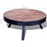 Coffee Table Round Reclaimed Teak Wood Image 3
