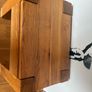 2 x Solid wood beside table Image 2