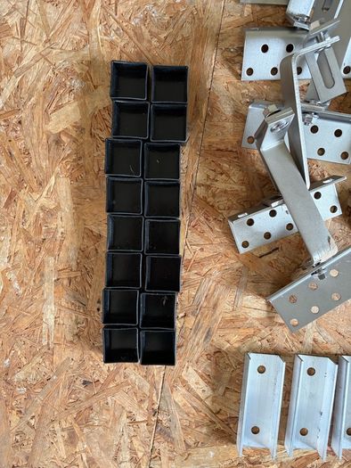 Solar Panel Roof Hook Stainless Steel 150 mm 3-Way Adjustable PV Mounting