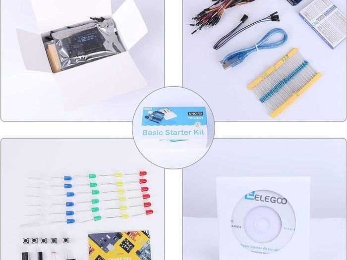 Project Basic Starter Kit With Tutorial And Uno R3 Board Compatible ...