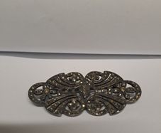 Vintage Marcasite Floral Brooch