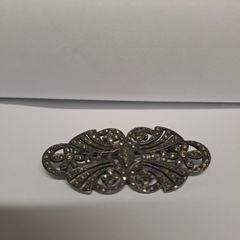 Vintage Marcasite Floral Brooch