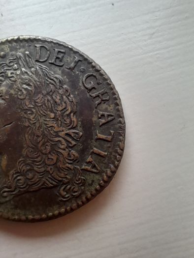 May  1690 Gunmoney Halfcrown .