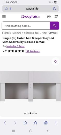 Child's cabin bed