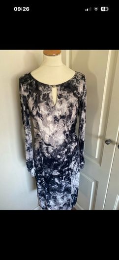 Ghost size 12 grey viscose dress