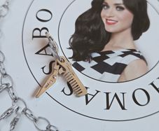 Thomas Sabo scissors/comb sterling silver charm