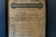 Old Abdulla cigarette advertisement