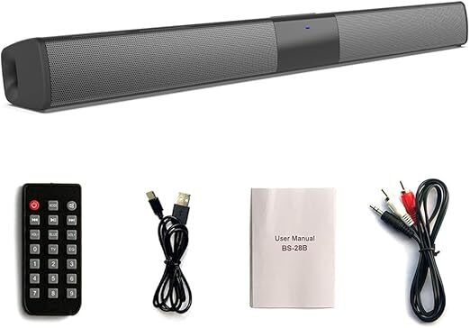 soundbar Soundbar Bluetooth Speaker Multifunctional Sound Desktop Wireless Portable Speaker Black NEW
