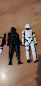 star wars figures some discolouration to white one  price for  two