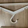 Bundle Set of 50 Plastic Nursery Baby Hangers for Babies Toddlers Kids Children, White with non slip hooks Image 3