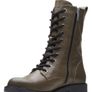 Clarks Olive Green Leather Boots size 37.5 UK 4.5 Image 4
