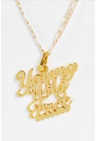 18K Gold plated Necklace young wild and free
