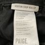 Paige Hoxton Ankle length Ripped Knee Distressed Straight Jeans in Washed Black 24 Image 5