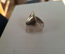 S/Silver knuckle ring