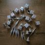 34 mini christmas tree decorations Silver Image 2