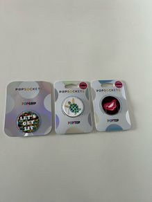 Genuine Popsocket Popgrip x 1 and Poptop x 2