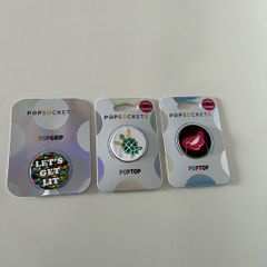 Genuine Popsocket Popgrip x 1 and Poptop x 2