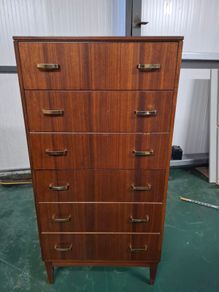 Mid Century Tallboy Chest of Drawers