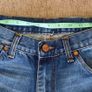 Wrangler cotton denim jeans 30 waist and 32 leg unisex in very good condition with no issues see last two photos for exact measurements FREE STANDARD POSTAGE INCLUDED Image 4