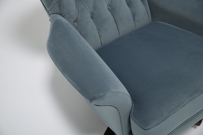 Vintage Blofeld 6250 Swivel & Rocking Lounge Chair in Blue Velvet by Paul Conti for G-Plan, 1960s