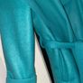 Teal longbelted coat Image 2