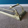 Art Nouveau brass fire fender {23cm H x 134 cm W x 37 cm D} Image 2
