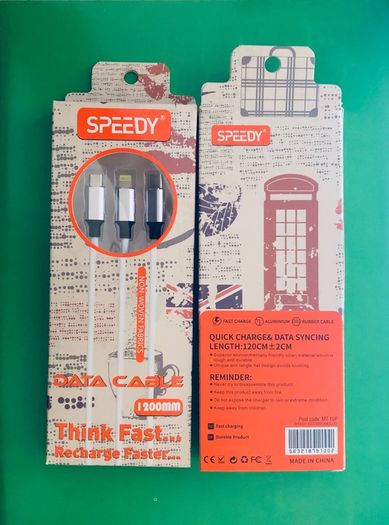 3in1 USB Fast Charging  Cable was Euro 10.90