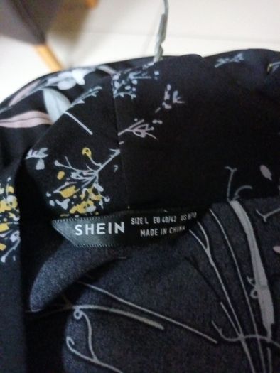 Shein Black Dress.  S.14.  New - No Tag.