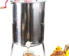 Manual Honey Extractor Stainless Steel - 4 Frames Honey Extractor Beekeeping Slingshot Beekeeper Accessories for Beekeeping Bee