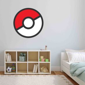 Pokemon logo printed sign for kids room 60cm diameter size pokemon go logo sign wall decor