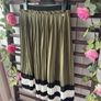 skirt Bnwt relish khaki fine pleat elastic waistband skirt size small Image 3