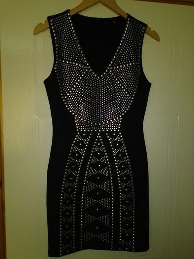 Beautiful black studded drrss