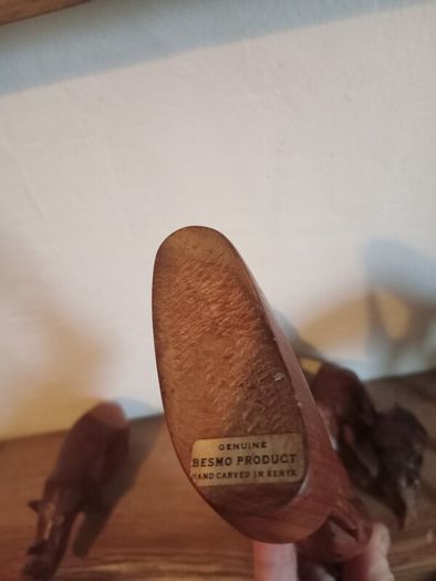 vintage besmo wood animals