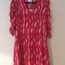 SAVIDA Wildfire Printed Midi Dress New RED Image 8