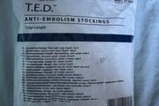 Ted anti embolism stockings socks