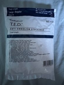 Ted anti embolism stockings socks