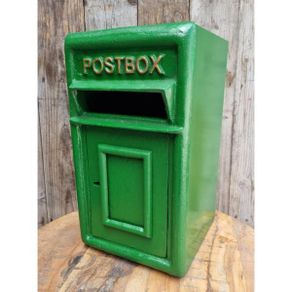 Post Box Small Cast Iron Green Insert H381