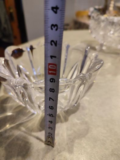 Mikasa Previn Cut Crystal Leaf Design Candy Dish/Bowl