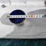 Silver Plate 25 Th Anniversary With The Blue Glass Insert Image 4