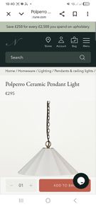 Neptune Polperro Ceiling Light
