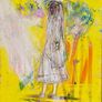 Framed Original Painting Eclectic Art Dublin Wedding Dress Art Bridal Original Art - Fashion Art - Couture Bride - Irish Figurative Art Image 3