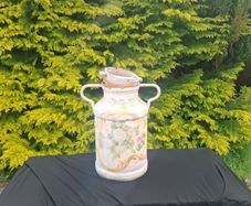 Old painted milk churn postage possible